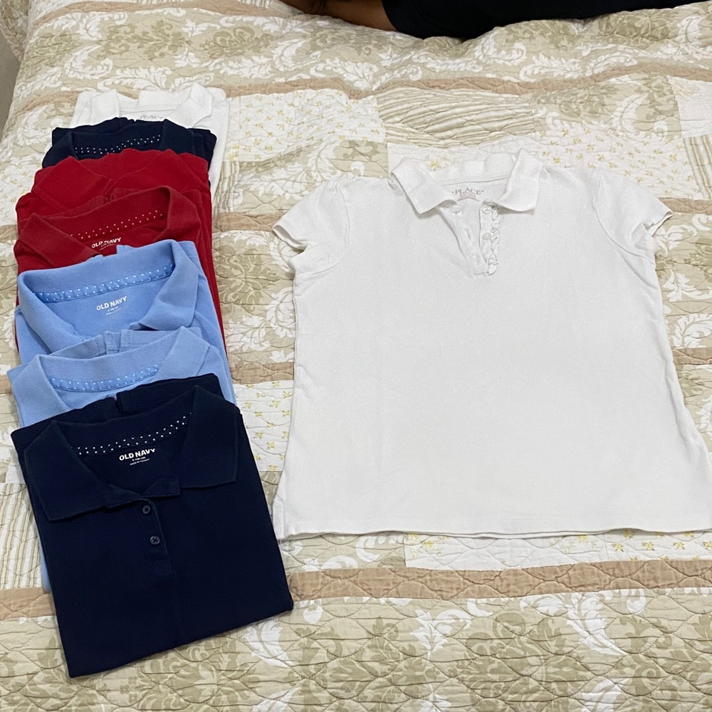 Old Navy Kids Polo Shirt - White, Red, Blue, Navy